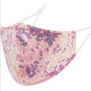 SEQUIN Face Cover with adjustable Elastic Ear Loop Washable Reusable